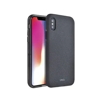 UNIQ Lithos Charcoal iPhone XS/X tmavě šedé