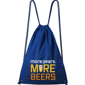 Městský batoh DOBRÝ TRIKO Bavlněný batoh s potiskem More beers Barva: Královsky modrá