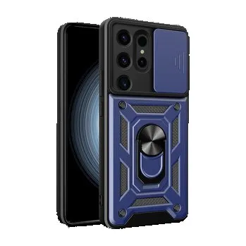Etui Hybrid Armor Camshield do Samsung Galaxy S24 Ultra pancerne z osłoną na aparat - niebieskie