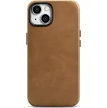 iCarer Oil Wax Premium Leather Case skórzane etui iPhone 14 magnetyczne z MagSafe brązowy (WMI14220701-TN)