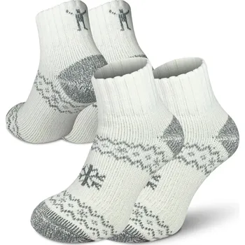 Dámské termo ponožky Northman Arctic Home Merino 2-pack Velikost: 42-44 Bílé Turistické Merino Ponožky