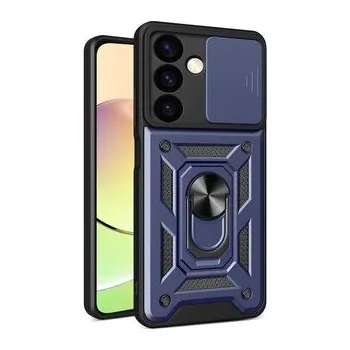 Etui Hybrid Armor Camshield do Xiaomi POCO C65 / Redmi 13C pancerne z osłoną na aparat - niebieskie