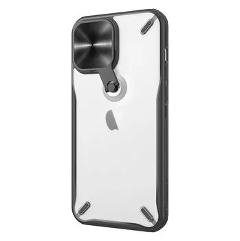 Nillkin Cyclops Case wytrzymałe etui z osłoną na aparat i składaną podstawką iPhone 13 Pro Max czarny