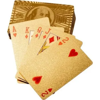 Pokerová karta Zlaté hrací karty