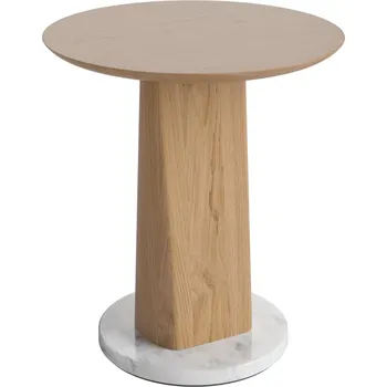 Toaletní stolek Bolia Dubový nízký odkládací stolek Root 42 cm s mramorovou podstavou
