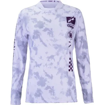 cyklistický dres KENNY Cyklistický dres s dlouhým rukávem letní - CHARGER W 24 - bílá