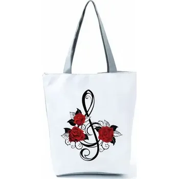 AB Production Taška HOUSLOVÝ KLÍČ bílá