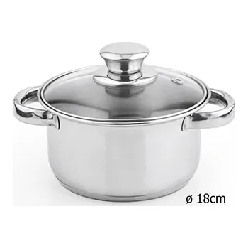 Hrnec nerez 18cm s poklicí
