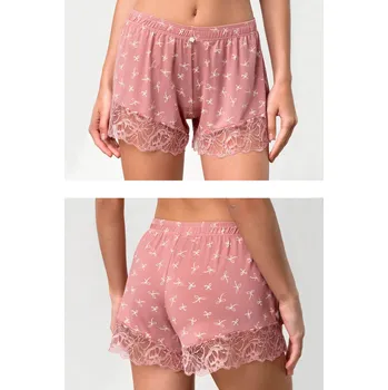 Vamp - Dámské šortky s krajkou – Bowy 18804 - Vamp rose dusty XXL