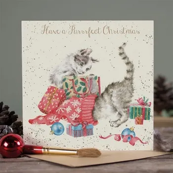 Přání - Vánoční kočky