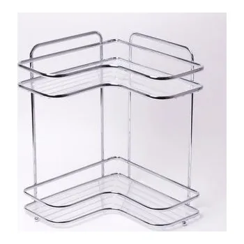 DURAmat Drátěná polička 2 patra - rohová 36 x 27 x 35 cm