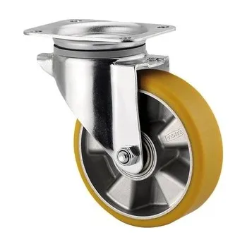 Pojezdové kolečko Alpha TENTE Kolečko pro vysoké zatížení 200mm, otočné, plotýnka, 3470ITP200P63