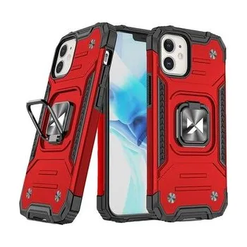 Wozinsky Ring Armor etui iPhone 14 Plus pancerny pokrowiec uchwyt magnetyczny ring czerwone