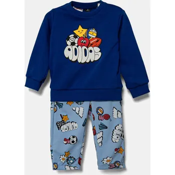 Dětská tepláková souprava adidas modrá barva, JI6236 55X, vel. 92