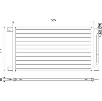 Výparník klimatizace Kondenzátor, klimatizace VALEO 817405