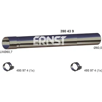 Výfuková trubka Výfuková trubka ERNST 390439