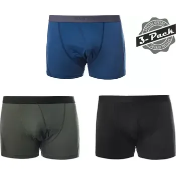 Boxerky Sensor Pánské trenky 3-pack, Sensor Merino Air černá/tmavě modrá/olivie velikost M