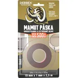Oboustranná lepící páska MAMUT High Tack 19mm x 2,5m šedá