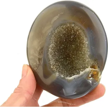 Přírodní kámen Achátová geoda s dutinou 403g (Brazílie)