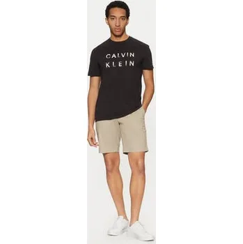 Pánská móda Calvin Klein T-Shirt K10K114156 Černá Regular Fit L