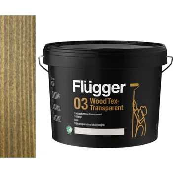 Lak na dřevo Flügger Wood Tex Aqua 03 Transparent (dříve 95 Aqua) -lazurovací lak - 3L odstín U-817 + dárek k objednávce nad 1000Kč