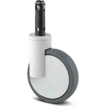 Pojezdové kolečko Integral TENTE Kolečko pro nemocniční lůžka 125mm, s brzdou, uchycení s pevným čepem, 1046UAP125R26-28S45