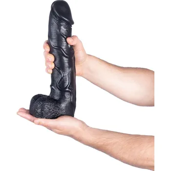 Anální kolík Hung Lock Matagot, vinylové dildo s Vac-U-Lock 30 x 5,9–6,8 cm