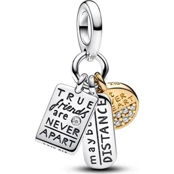 Přívěsek Trojitý visací přívěsek PANDORA Me Moments Přátelství 763436C01