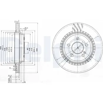 Brzdový kotouč Brzdový kotouč DELPHI BG3726