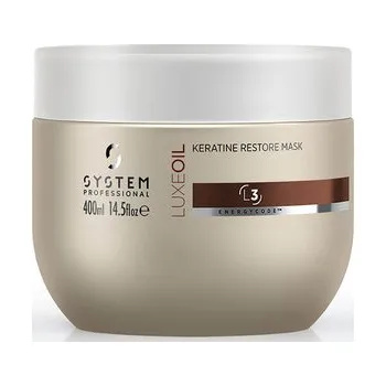 Vlasová regenerace System Professional LuxeOil Keratin Restore Mask rekonstrukční maska s keratinem 400 ml