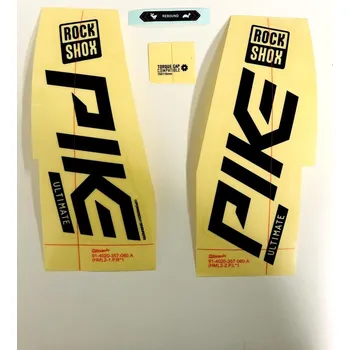 Vidlice na kolo ROCKSHOX Fork DECAL KIT - PIKE ULTIMATE 27/29 POLAR FOIL FOR GLOSS SILVER (2020+)