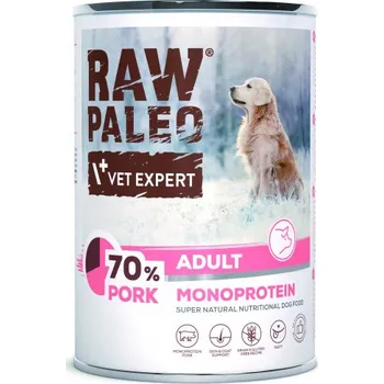 Krmivo pro psa RAW PALEO Adult Pork - mokré krmivo pro dospělé psy z vepřového masa Balení.: 400 g