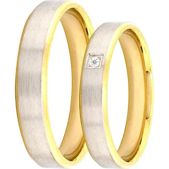 Prsten Zlaté snubní prsteny D1441-YWY-CZ