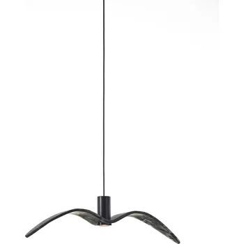 Designové závěsné venkovní svítidlo Brokis Night Birds PC1112 Povrch Montury: Stříbrný elox, Barva skla: Šedá kouřová Brokisglass mat, Povrch baldachýnu: pískovaný hliník lakovaný