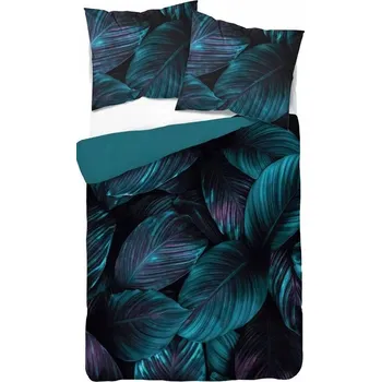 Povlečení ZELENÉ POVLEČENÍ LISTY DŽUNGLE PŘÍRODA POVLEČENÍ 3D OBROVSKÉ LISTY 160x200