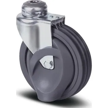 Pojezdové kolečko Stora TENTE Kolečko pro nákupní vozíky 125mm, s brzdou, otvor pro čep, 2845QMP125P30-13 BH155 soft