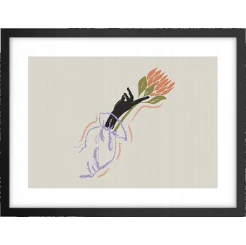 Obraz Obraz plakát v černém rámu do obýváku 40x30 ruka foto plakáty na zeď