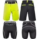 FORCE Kraťasy Force BLADE MTB s odnímatelnou vložkou - černo-fluo velikost XS