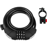 FORCE Zámek Force LUX spirálový kódový 180cm/8mm + držák