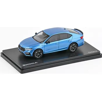 Škoda Octavia IV RS 2020 Modrá Ocean Metalíza 1:43 Škoda Octavia 4 RS - kovový model