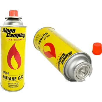 Outdoorové vybavení Alpen Camping plynová kartuše do plynových vařičů 400ml Množství: 1ks