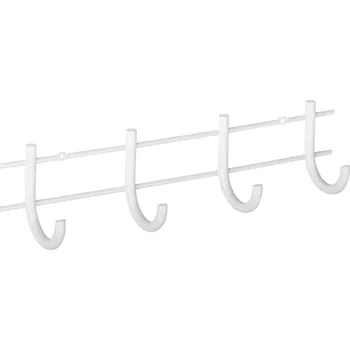 Věšák Walteco Věšáková lišta 300x75mm, 4 háčky, bílá