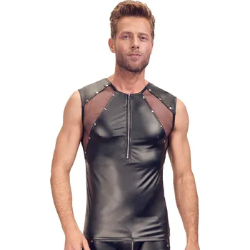 Pánské erotické prádlo Síťovaná košile se zipem Svenjoyment S