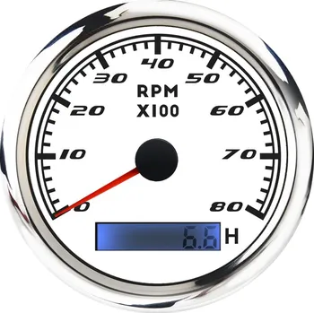 Budík Budík RACES Marine BÍLÁ - Prídavný tachometr (0-8000RPM)