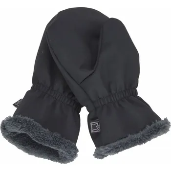 Rukavice Dětské rukavice Fantom SOFTSHELL s kožíškem černé Velikost: 4
