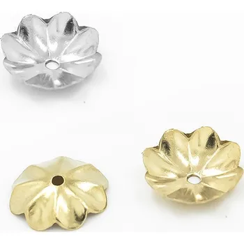 Materiál na výrobu šperku Ocelové kaplíky 9mm - 1Ks+B - Nerez SL / 1Ks