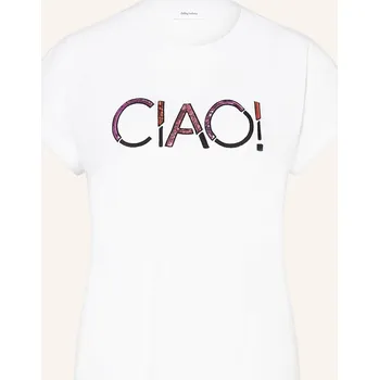 Darling Harbour Dámské Tričko S Flitry, bílá / růžová, 42