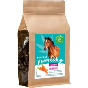Krmivo pro koně Konopné pamlsky pro koně Zelená Země 500g
