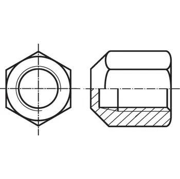 Matice Matice šestihranné uzavřené dle čsn 1431 m20 pevnost 5.8 zinek bílý