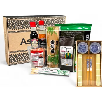 AsiaBox | Dárkový set na přípravu Sushi Silver Plus II